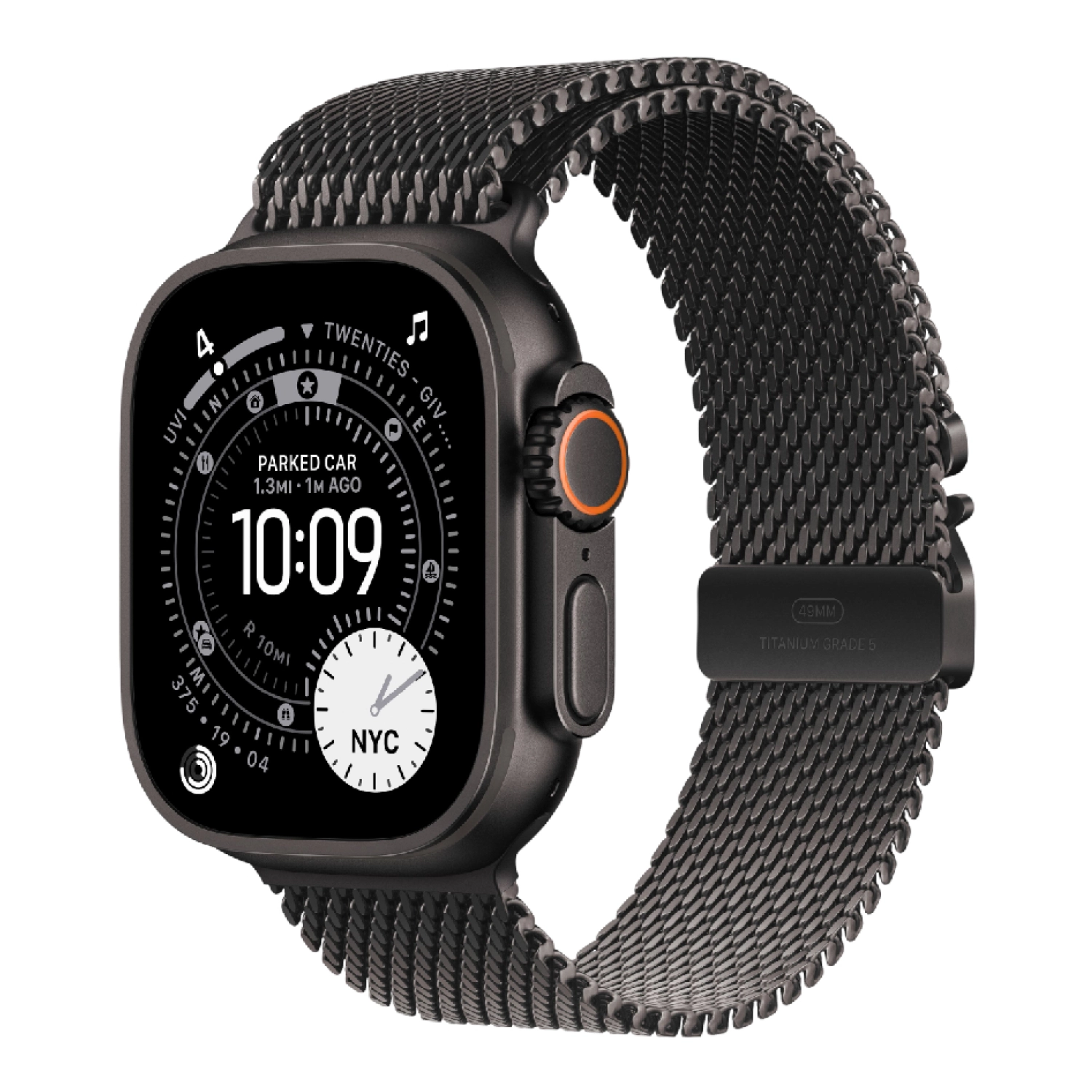 Смарт-часы Apple Watch Ultra 3 49 mm Black Titanium Case Black Titanium Milanese Loop Band
